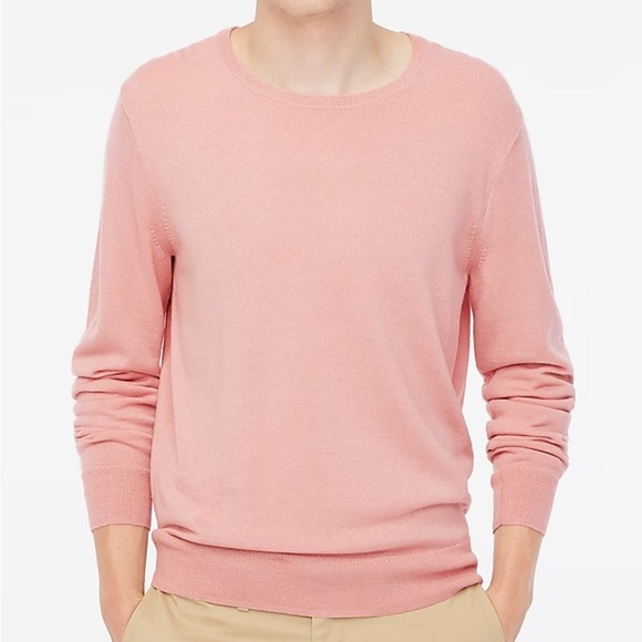 J crew rose Merino wool-blend crewneck sweater - Picture 1 of 3